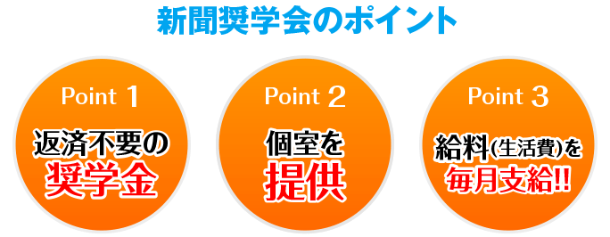 新聞奨学会のポイント
